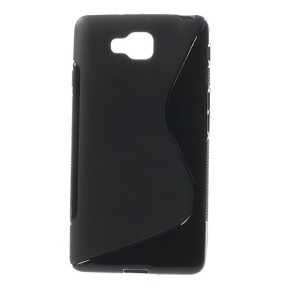 Силиконов гръб ТПУ S-Case за LG L9 II D605 черен прозрачен